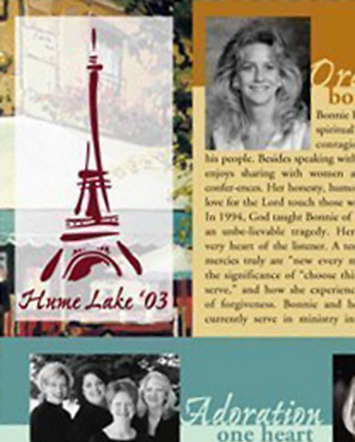 Created a variety of brochures that appeal to the target audience for each retreat.