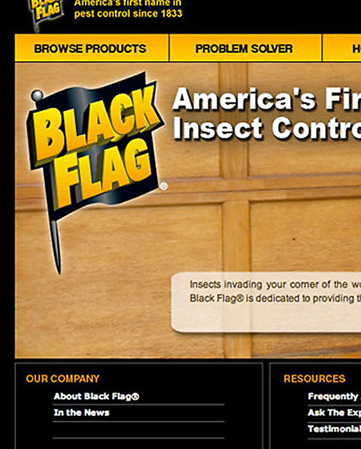 Designed a product site then handed files over to Black Flag’s IT department for them to integrate with their existing e-commerce software.